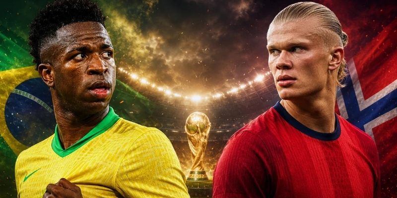Brazil vs Na Uy đều chơi ấn tượng